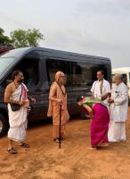 H.H. Swamiji's visit to Kamadhenu Goshala, Nencharu, Brahmavara (15 April 2026)